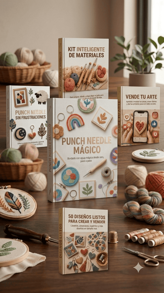 Punch Needle: Aprende bordado con Aguja Mágica desde cero